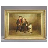 Painting: Style of  John George Brown