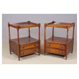 Pair Mahogany End Tables