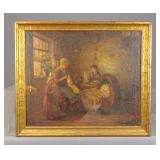 Painting: 19th c. Interior Subject