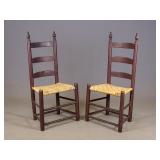 Pair 18th c. Side Chairs