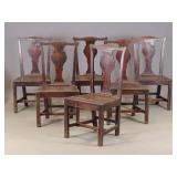 Set of (6) 19th c. English Dining Chairs