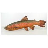 Carved Rainbow Trout Decoy