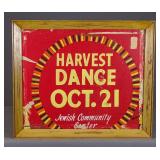 Vintage Harvest Dance Poster