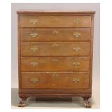 19th c. Carved Mahogany Chest of Drawers