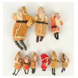 Early Batting Santas