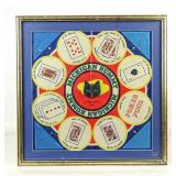 Vintage Framed Game Board