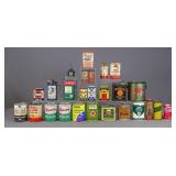 Oil Tins Lot