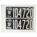 Auto License Plates, 1914