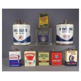Oil Tins Lot