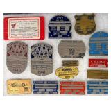Collection Of Board Registration Plaques