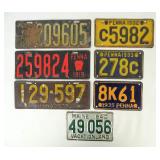 Lot 7 Misc. Auto License Plates