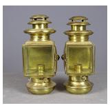 Brass Lamp Pair