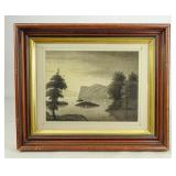 19th c. Sandpaper Drawing
