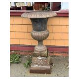 19th c. Cast Iron Urn
