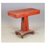 19th c. Empire Card Table