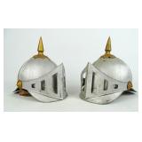 Pair of Prussia Style Helmets