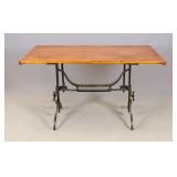 Cast Iron Base Drafting Table