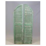 Pair of Gothic Louvers