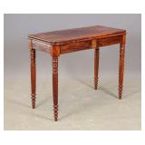 19th c. Mahogany Card Table