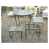 Wrought Iron Table Lot