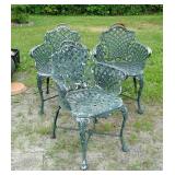 Set of Aluminum Garden Chairs