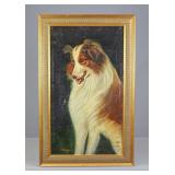 Painting: Collie Dog Portrait