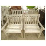 Set of (4) Teak Chairs