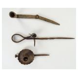 Iron Sticking Tommy Candleholders