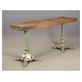 Cast Iron Base Table