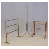 Brass Hat Rack Lot