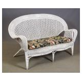 Wicker Settee