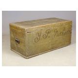 19th c. Painted Trunk