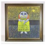 Painting: Modernist Subject Signed Estrella