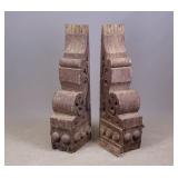 Pair Wooden Corbels