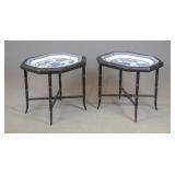 Pair 19th c. Asian Platters
