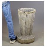 Large Wooden Mortar