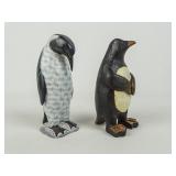 Two Folk Art Penguins