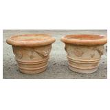 Pair Terracotta Planters