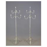 Pair Iron Floor Stands