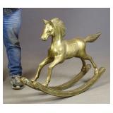 Brass Rocking Horse