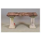Cast Stone Garden Bench