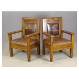 Pair of Mission Oak Chairs