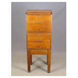 C. 1900's Oak File Cabinet