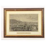 19th c. Print 'VIEW OF BREWSTERS PUTNAM CO. N.Y.'
