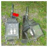 Pair Copper Outdoor Lanterns
