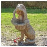 Poured Stone Dog