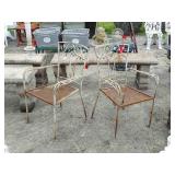 Pair Iron Chairs