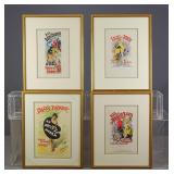Set of (4) French Prints