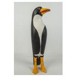 Folk Art Carved Penguin