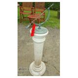 Bronze Sundial on Marble Base